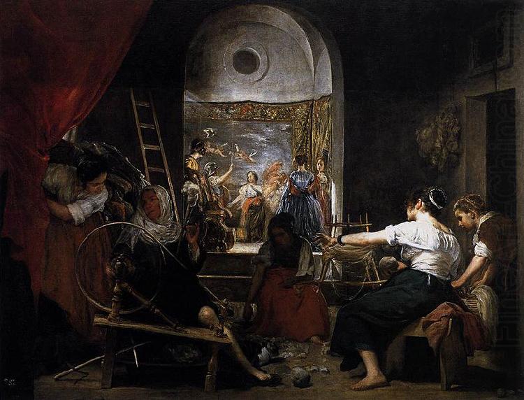 Diego Velazquez The Fable of Arachne a.k.a. The Tapestry Weavers or The Spinners china oil painting image